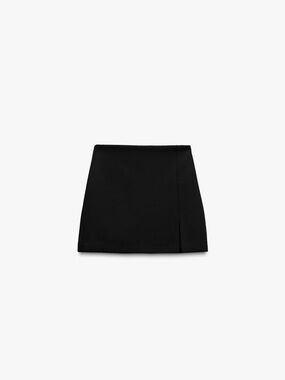 ZARA Black Mini Skort — Classic A-Line